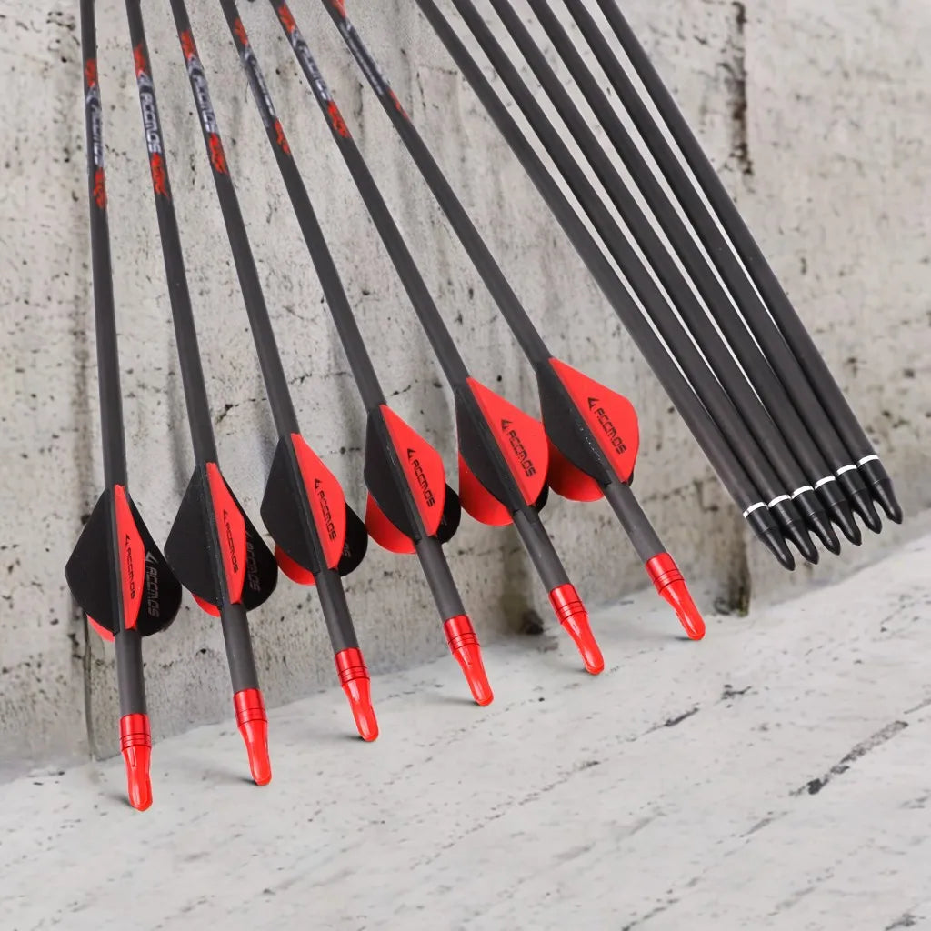 Carbon Archery Arrows Shaft Sp250 800 Removable Tips Hunting Target