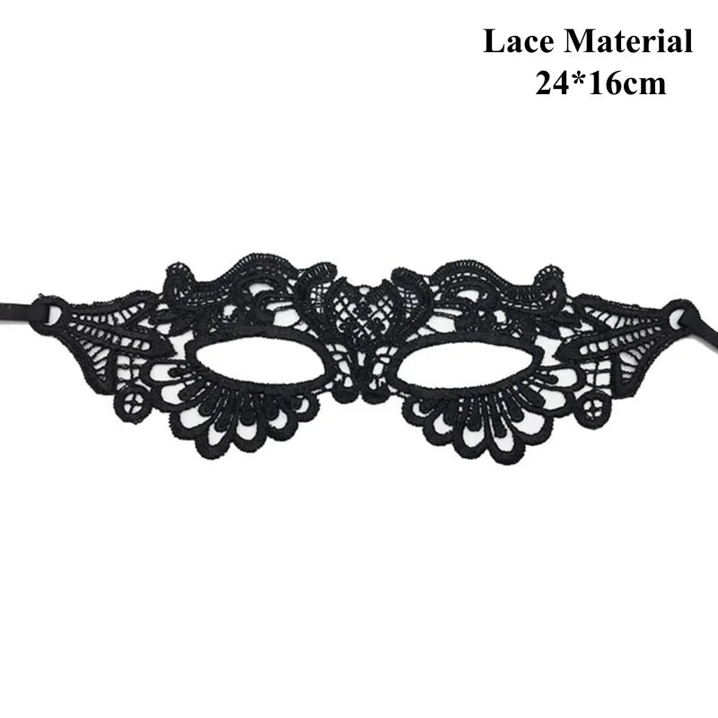PU Leather Half Face Cat Fox Mask | Halloween Cosplay Party