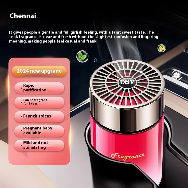 New Adjustable Car Air Freshener Home Fragrance Solid Fragrance Diffuser Long Lasting Light Scent Smart Car Interior Gifts Peaceful Pleasures Health and Wellness C