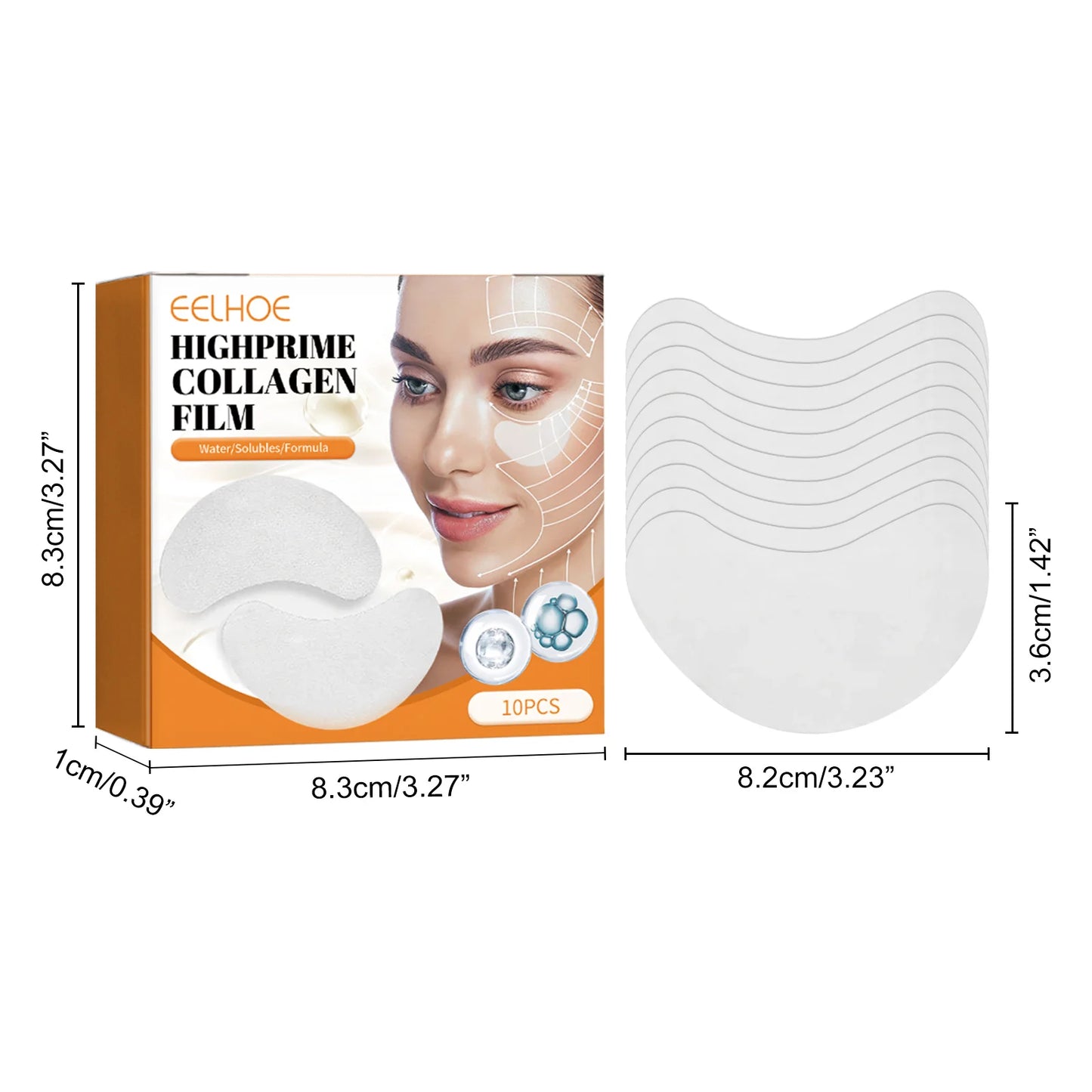Collagen Eye Masks 10-Pack – Dark Circles & Wrinkles
