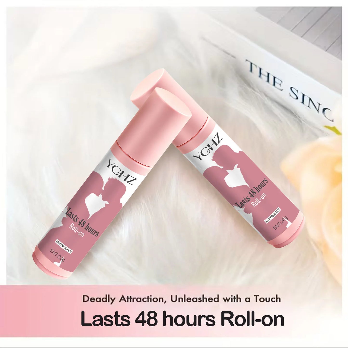 Women's 48-Hour Peach Deodorant Roller – Non-Greasy Antiperspirant