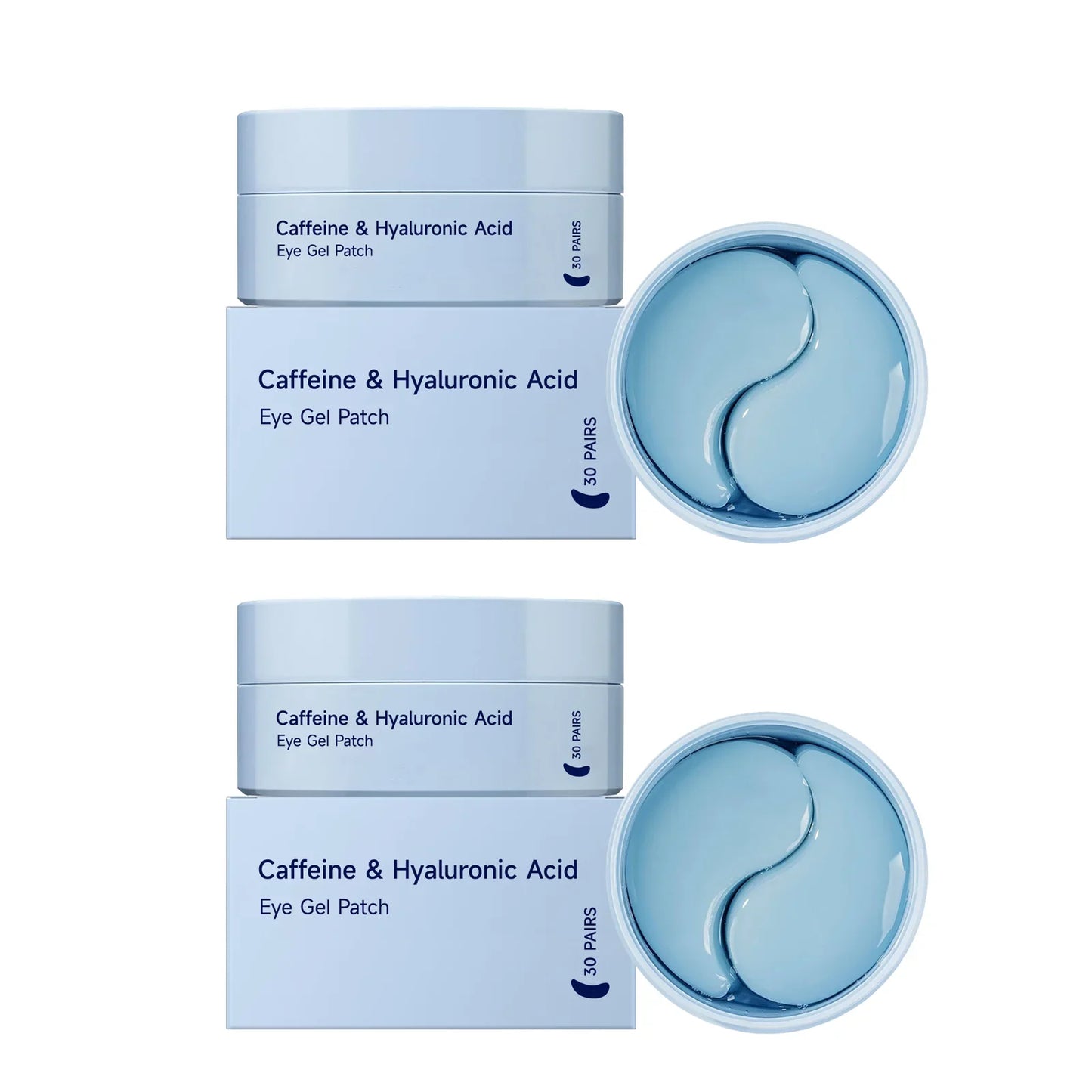 60-Piece Caffeine Eye Patches – Firming & Brightening Masks