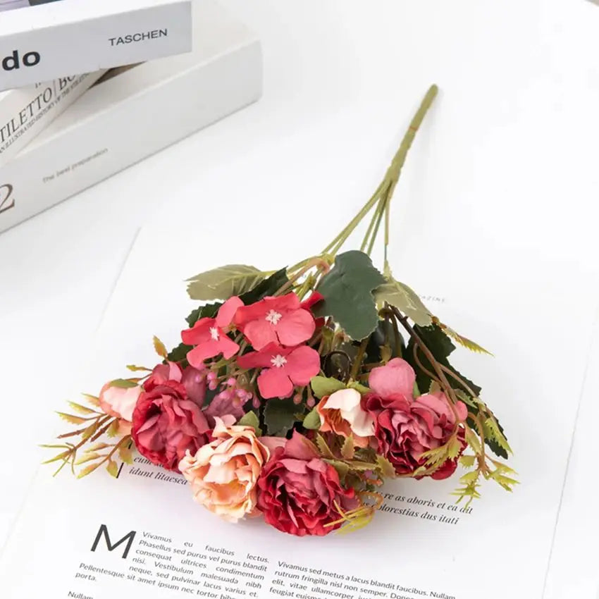 Silk Peony Artificial Flowers for Wedding, Home & Party Décor