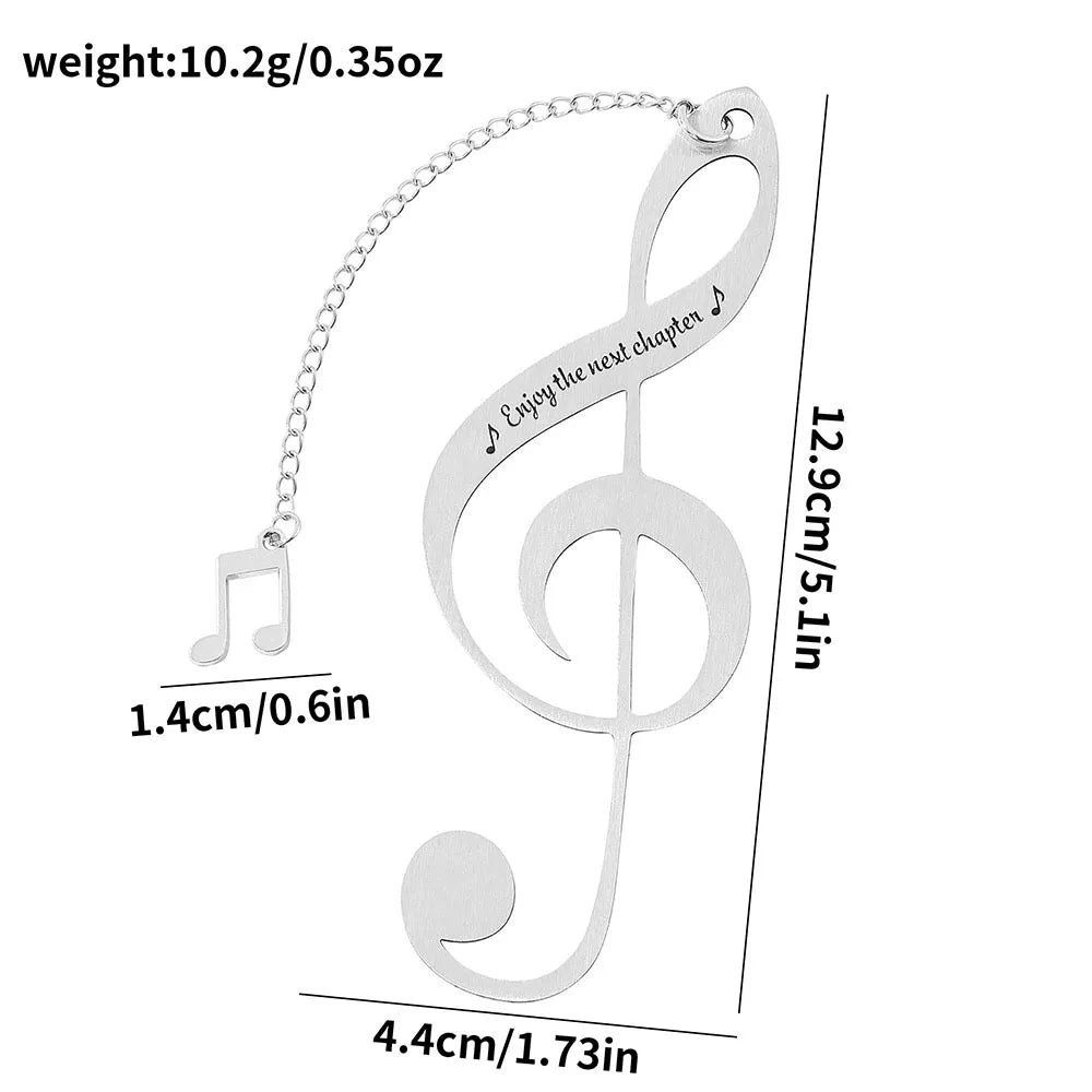 Bview Art Music Note Pendant Necklace Engravable Teacher Appreciation