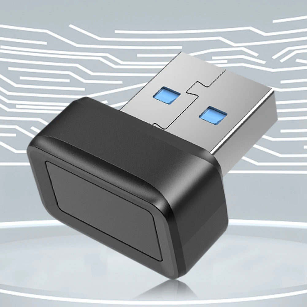 USB Fingerprint Key Reader FIDO U2F Biometric Fingerprint Scanner Windows Hello Anti-Spoofing Biometric Mini Security Key Dongle Peaceful Pleasures Health and Wellness