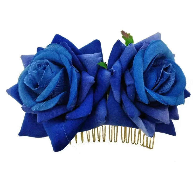 2Pcs Boho Bridal Hair Combs, Women Rustic Wedding Floral Stimulation Flower Hairpins, Brides Hair Accessories, Greenery Combs Peaceful Pleasures Health and Wellness 2