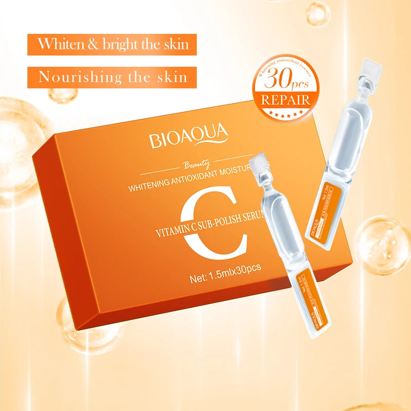 BIOAQUA Vitamin C Face Serum Set 30pcs – Anti-Aging & Brightening