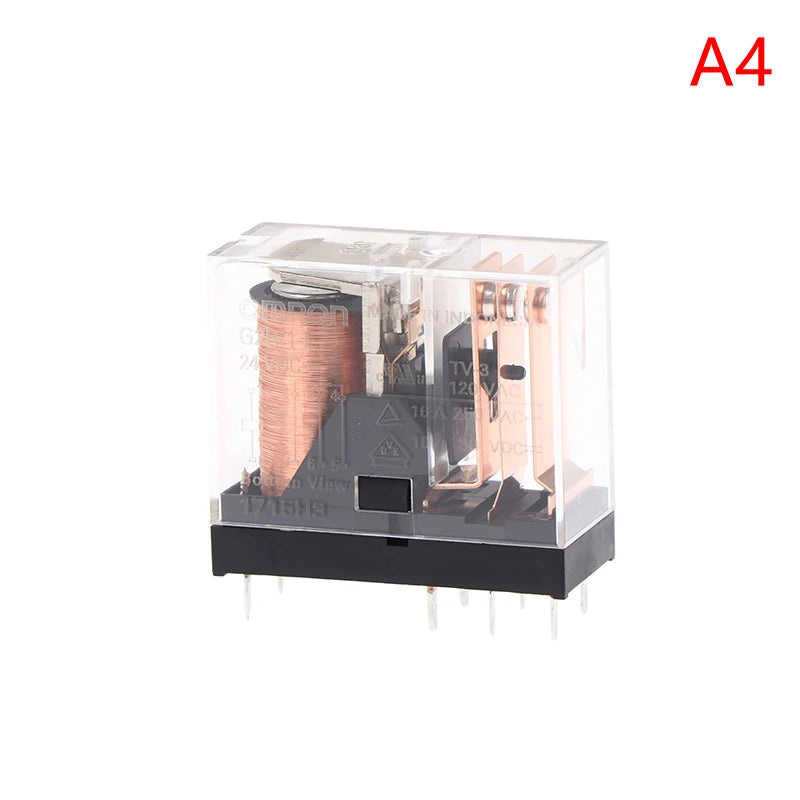 1Pc 5/8Pin 10A 250VAC Miniature Low-Power Relay G2R 12VDC 24VDC 12V 24V G2R-1 G2R-1-E DC12V DC24V Solder Terminals Peaceful Pleasures Health and Wellness G2R-1-E-24VDC 8Pin