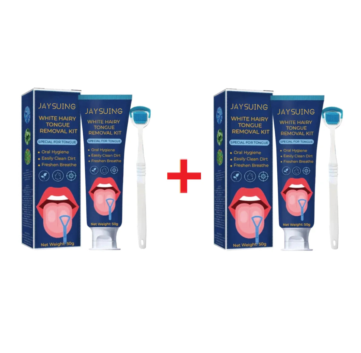 Oralhoe Tongue Cleaning Gel & Scraper – Fresh Breath 50g