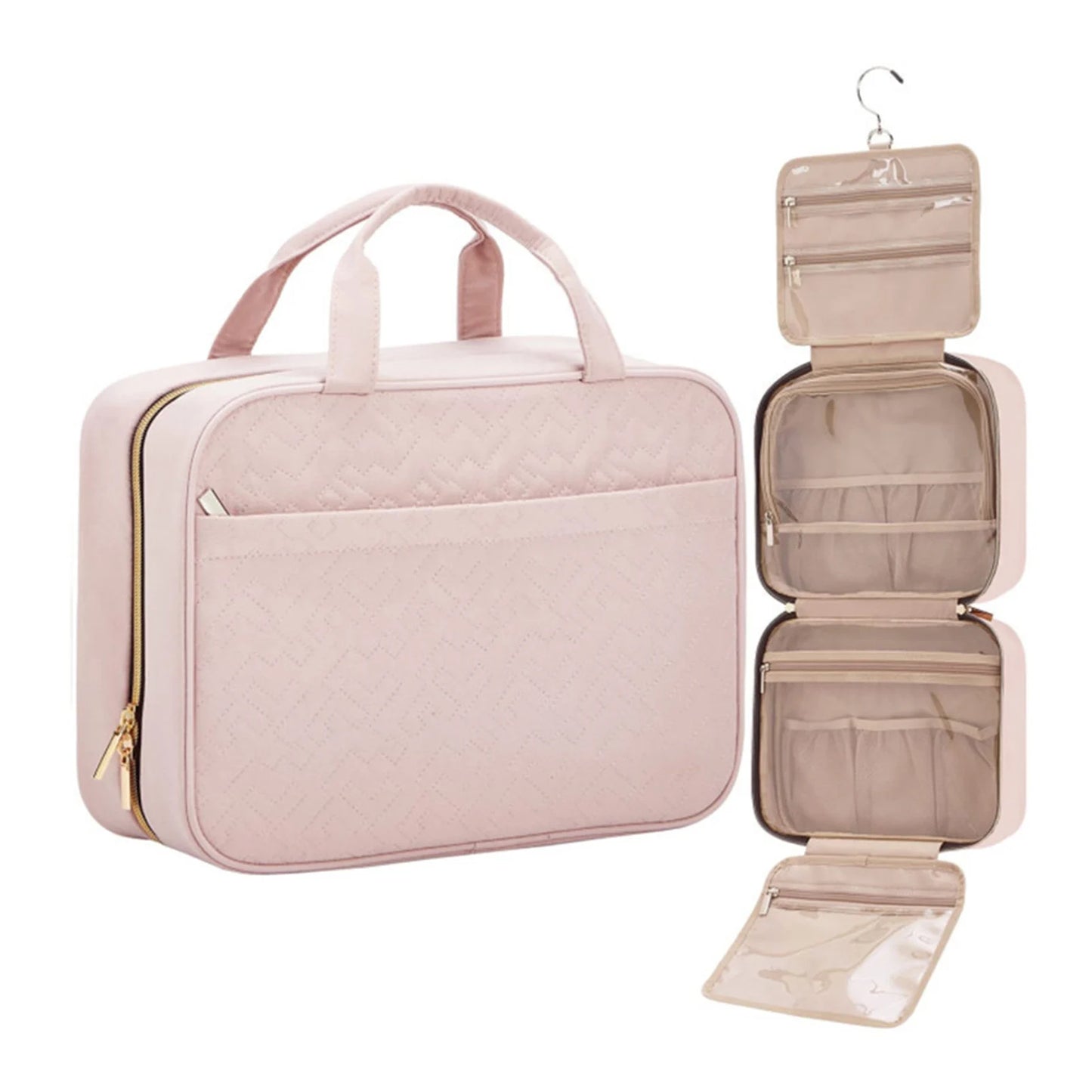 Large Hanging Travel Toiletry Bag – Waterproof Double Layer