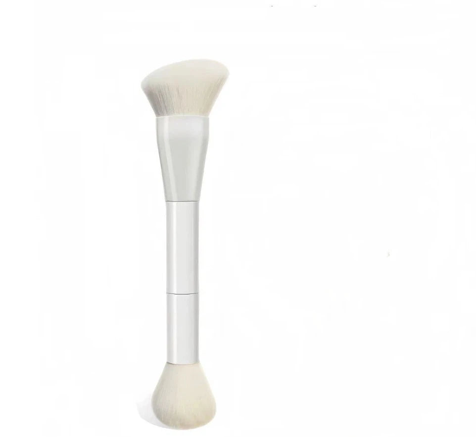 Dual-Ended Foundation Brush Double-Ended Powder Blush Concealer Brush Contour Brush Blush Brush Makeup Brush Professional Peaceful Pleasures Health and Wellness C