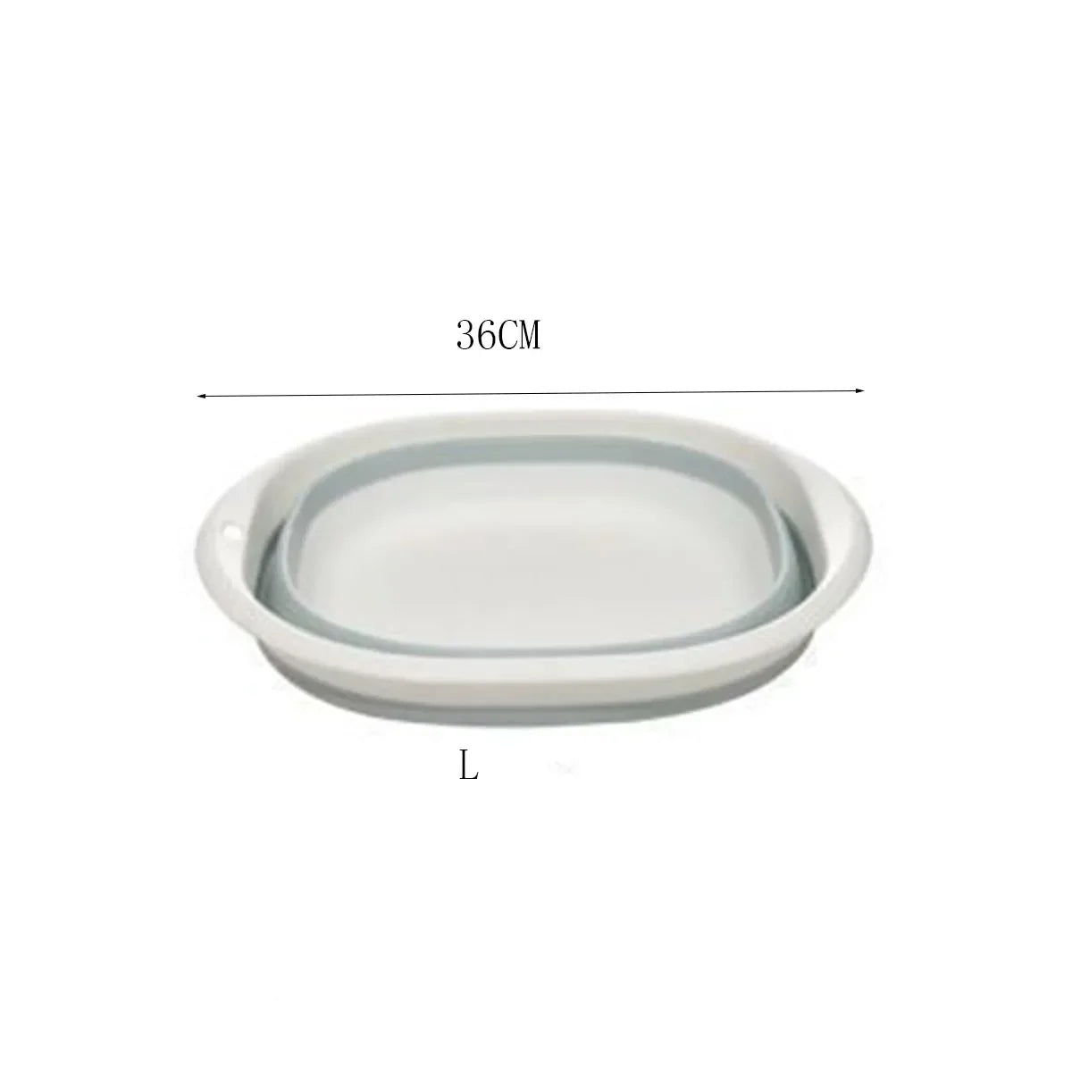 Plastic Folding Wash Basin, Portable Laundry Tub for Home, Bathroom, Kitchen, Adult & Baby Bath Basin, Travel Wash Basket Peaceful Pleasures Health and Wellness Blue-L