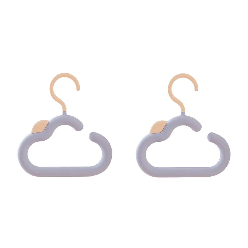 2-Pack Cloud Hook Hangers for Scarves, Hats & Ties | Anti-Slip
