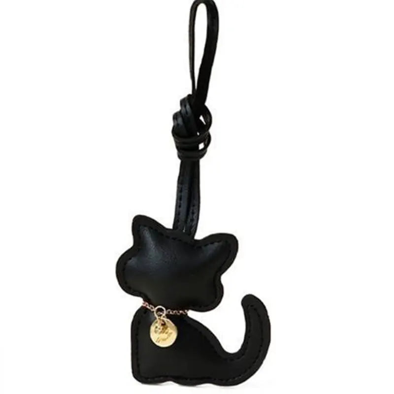 New Little White Rabbit Bags Charm Cute White Pendant Bag Decoration Accessory Handmade Adjustable Cute Bunny Bags Pendant Decor Peaceful Pleasures Health and Wellness Black Cat