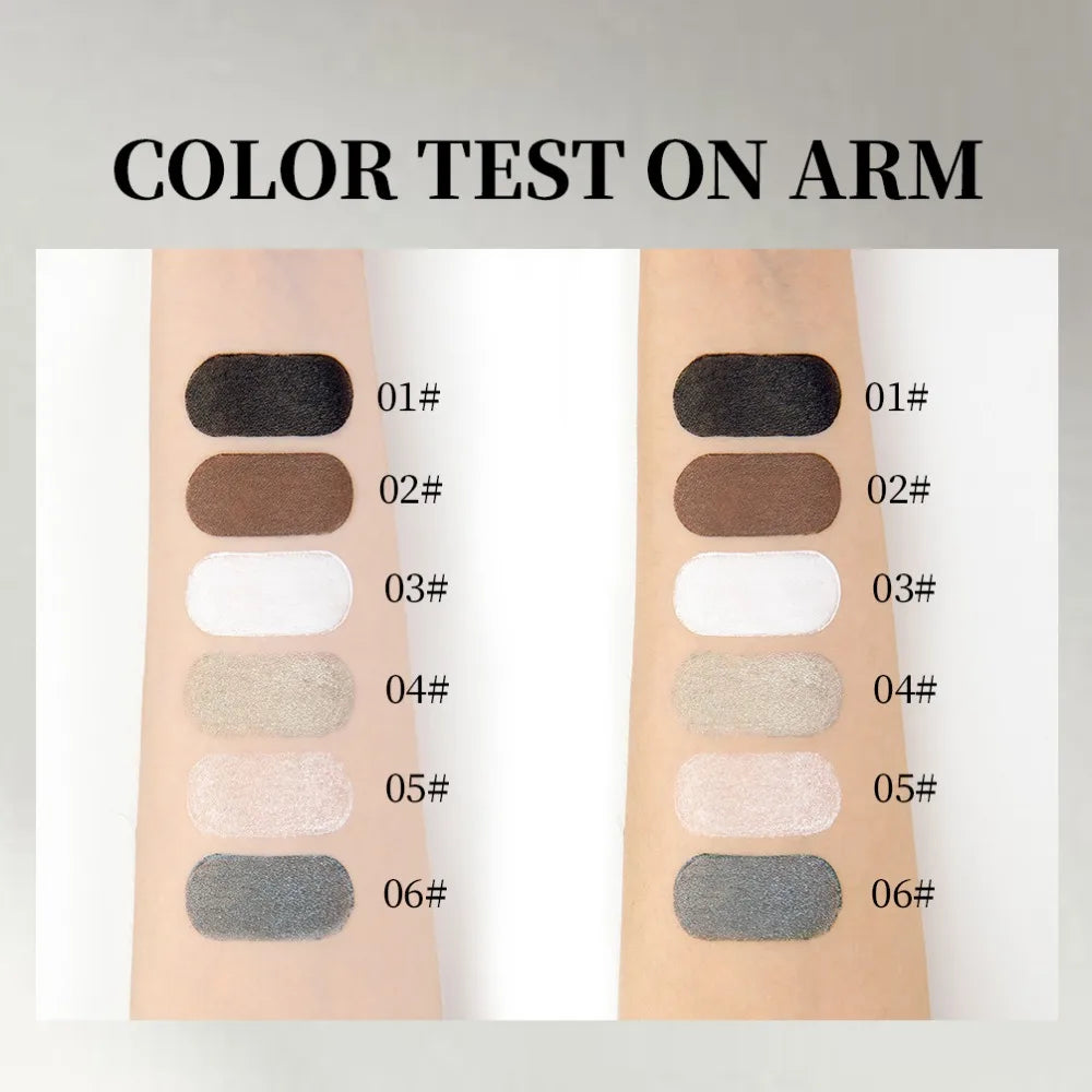 6-Color Glitter Eyeliner Pen Set | Waterproof Matte Shimmer