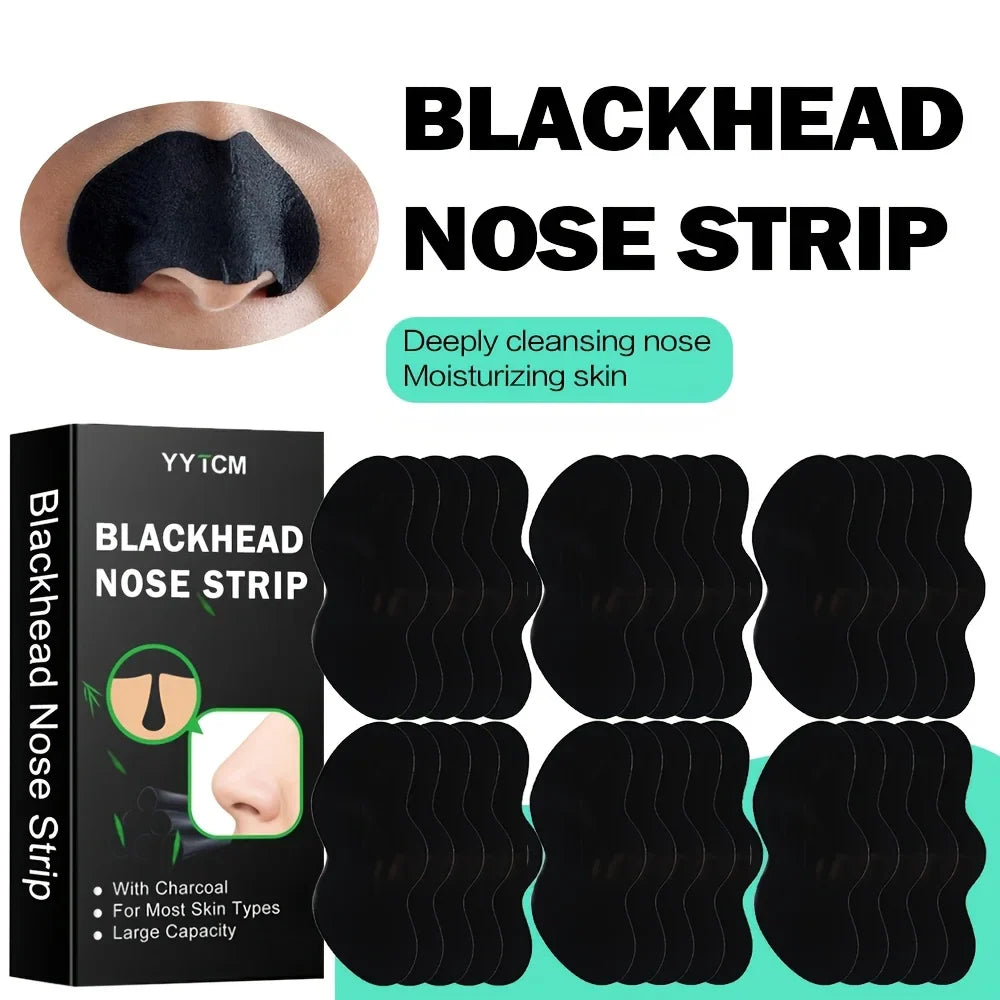 Bamboo Charcoal Nose Strips – 30 Pcs | Deep Pore Cleansing