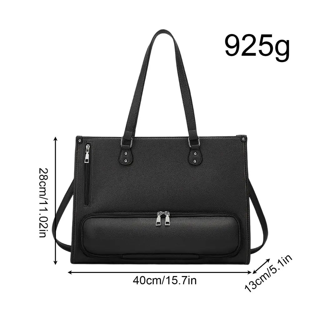 Women's Laptop Tote Bag with Insulated Lunch Compartment