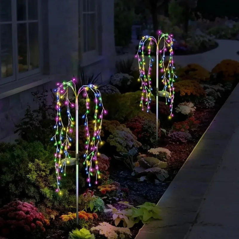 Solar Fireworks Dandelion LED Garden Lights – Outdoor Decor