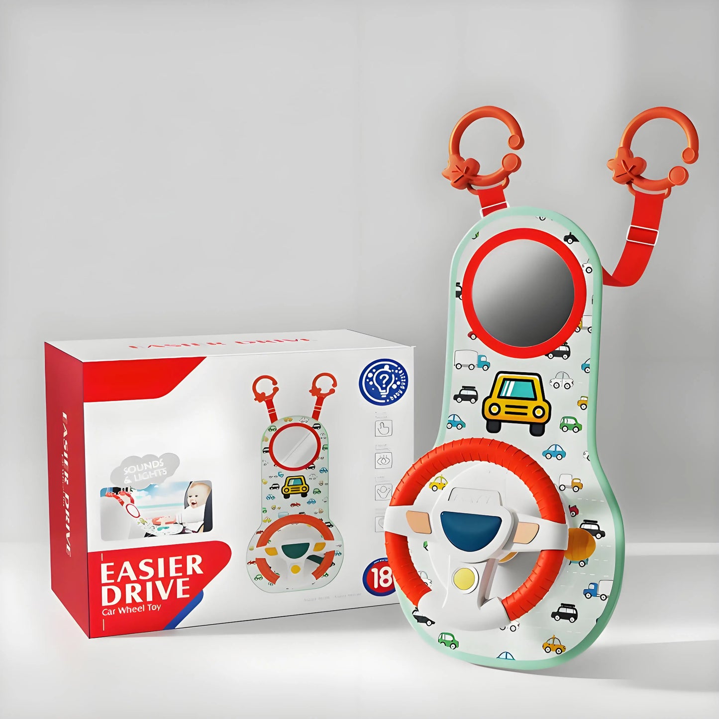 Baby Car Eletric Steering Wheel Toy Music Simulate Driving Seat