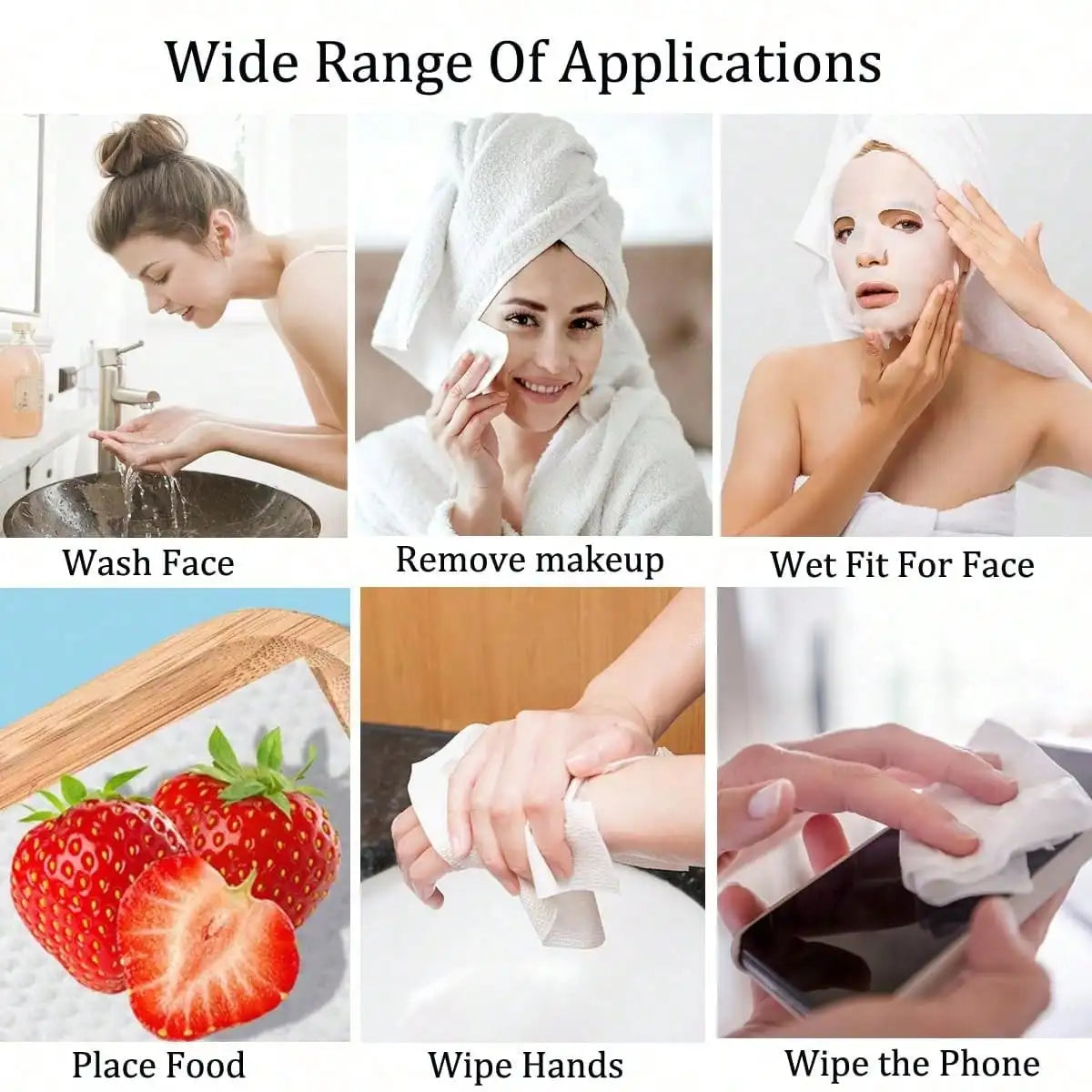 Disposable Face Towels – Wet & Dry Use for Sensitive Skin