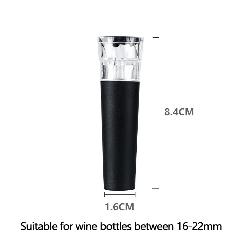 4-Pack Vacuum Pump Wine Bottle Stoppers – Airtight Diamond Cut Silicone Sealer for Wine, Beer & Soda