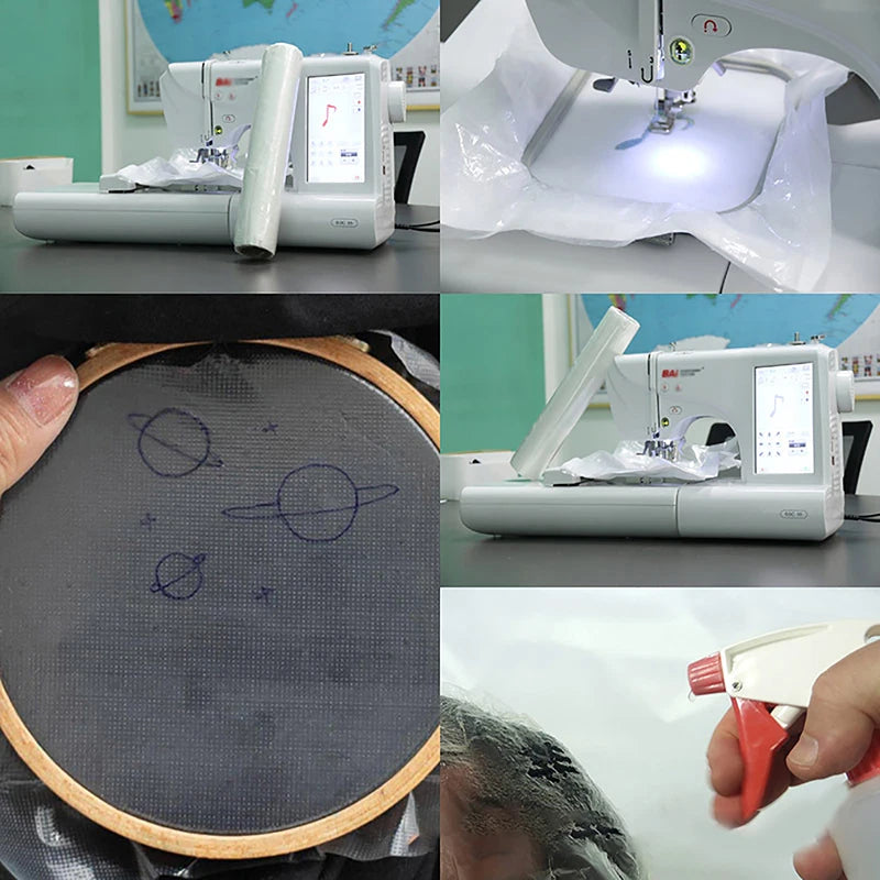 30cm Machine Embroidery Stabilizer Water Soluble Embroidery Topping Film Wash Away Embroidery Stabilizer Peaceful Pleasures Health and Wellness