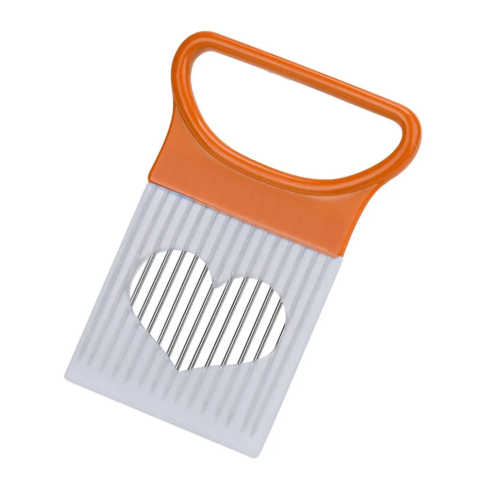 Stainless Steel Vegetable Tomato Slicer Safety Holder Fork