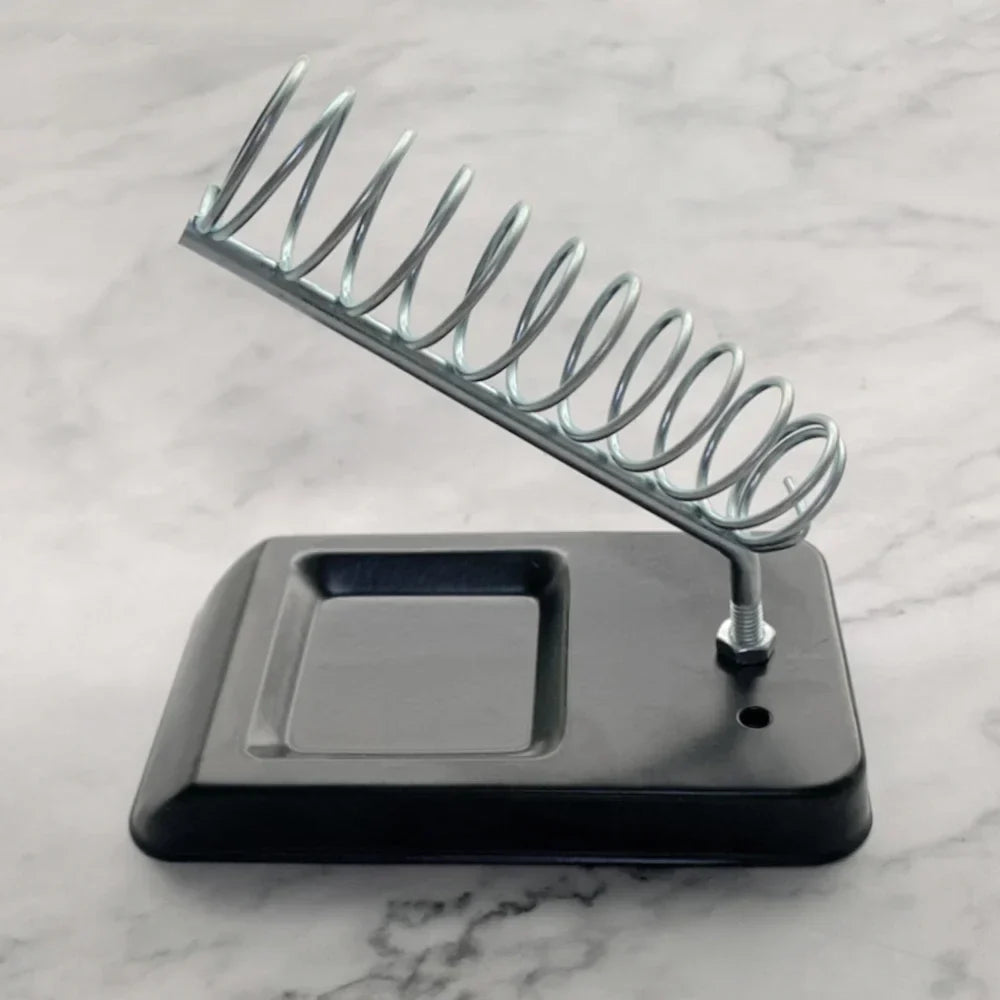 Portable Soldering Iron Stand with Cleaning Sponge | Metal Holder