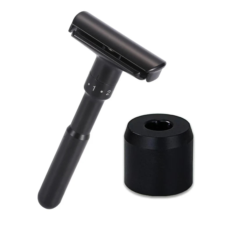 Men's Adjustable Double Edge Safety Razor + 5 Titanium Blades