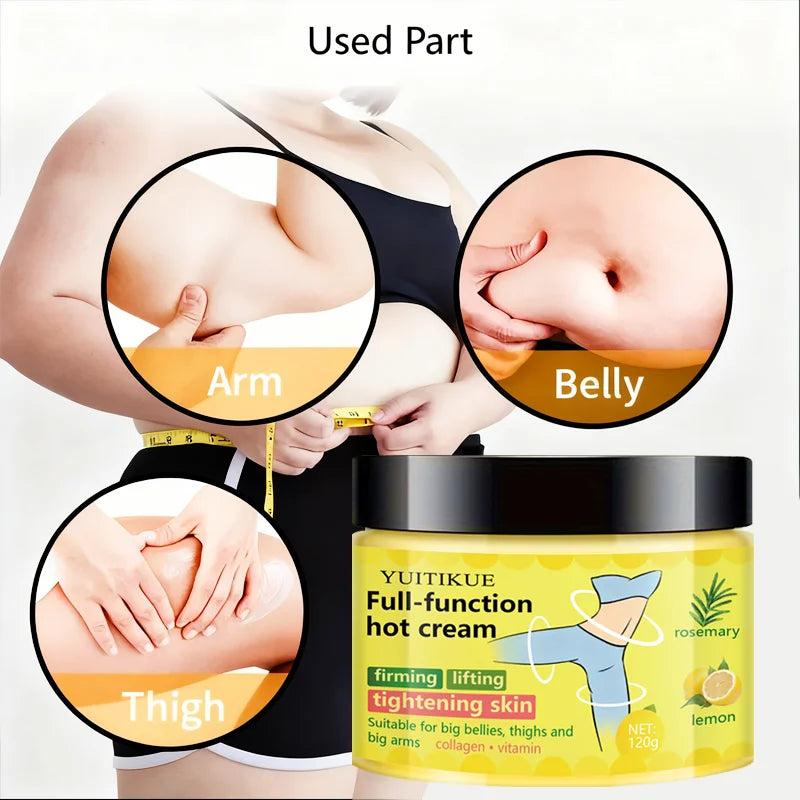 YUITIKUE Hot Sculpting Firming Cream 120g – Belly, Thighs & Arms Body Sculpting Cream Peaceful Pleasures Health and Wellness