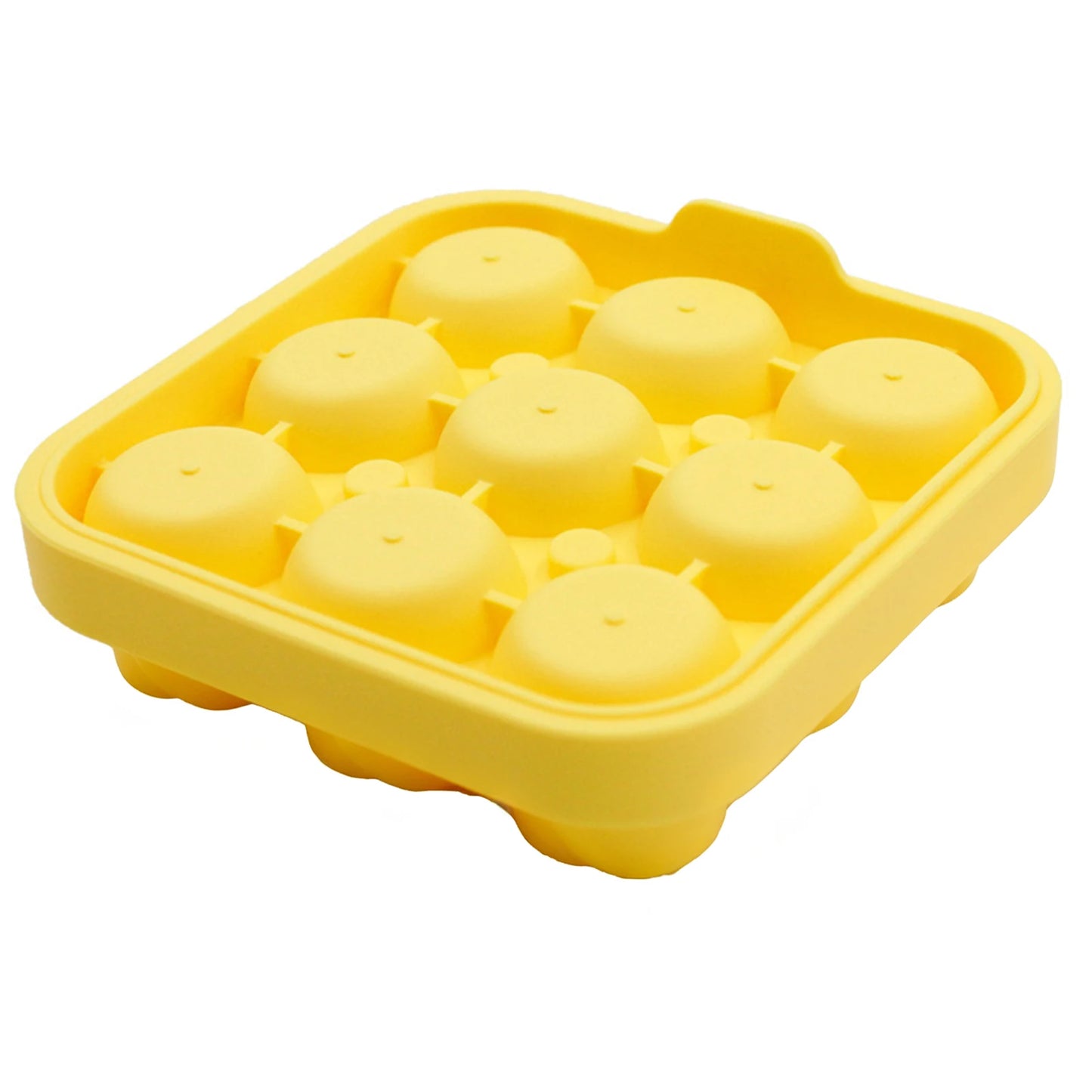 Ice Cubes Mold,Reusable Rose Design Ice Tray, 9-Pane Ice Cube Mold, Whiskey Cold Drink Ice Tray, Easy Release Ice Tray Mold Peaceful Pleasures Health and Wellness YELLOW As Shown
