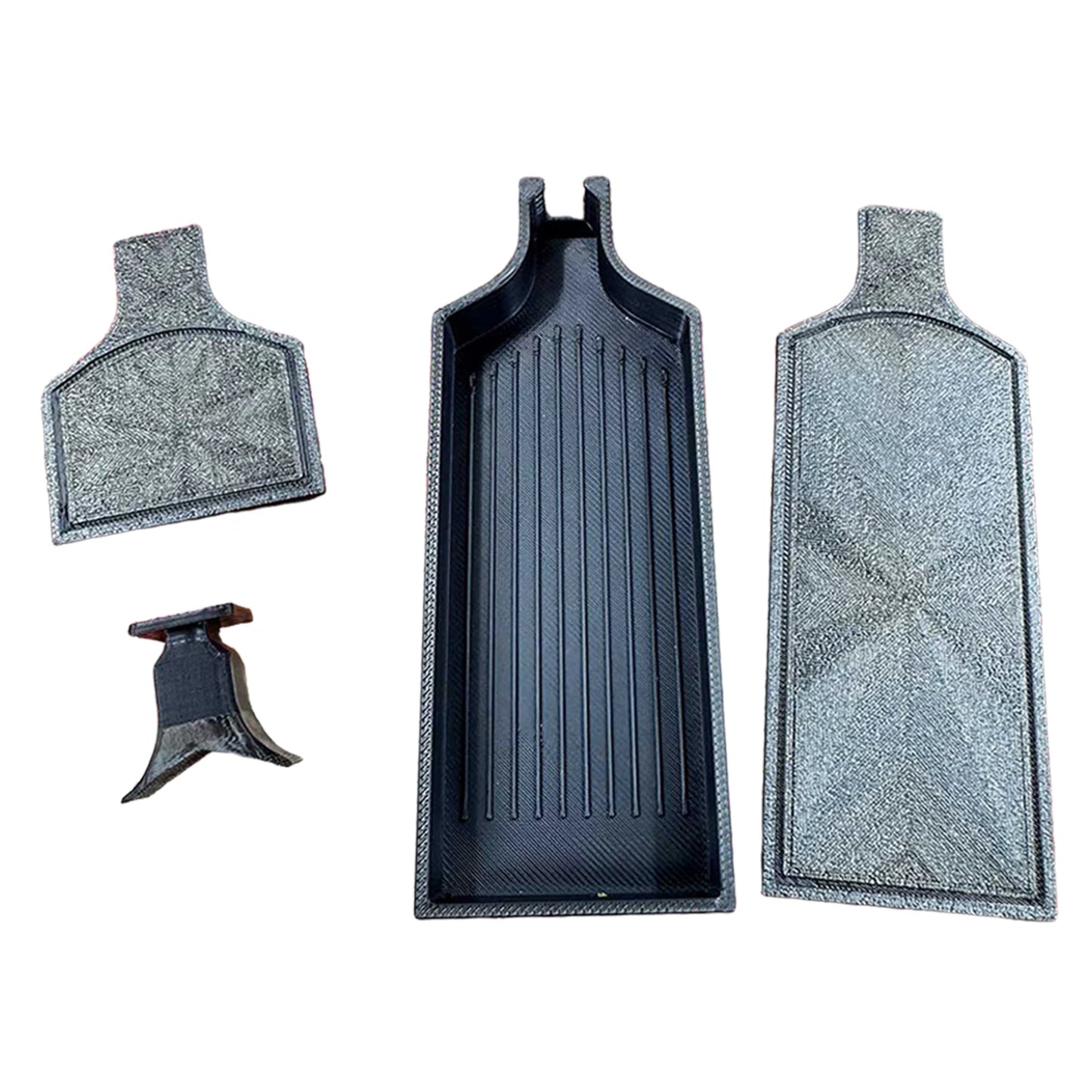 Diamond Painting Tray Organizer No Drill Spillage Diamond Art Tray with Stoppers Lids Accessories and Tools for DIY Crafts Peaceful Pleasures Health and Wellness Black