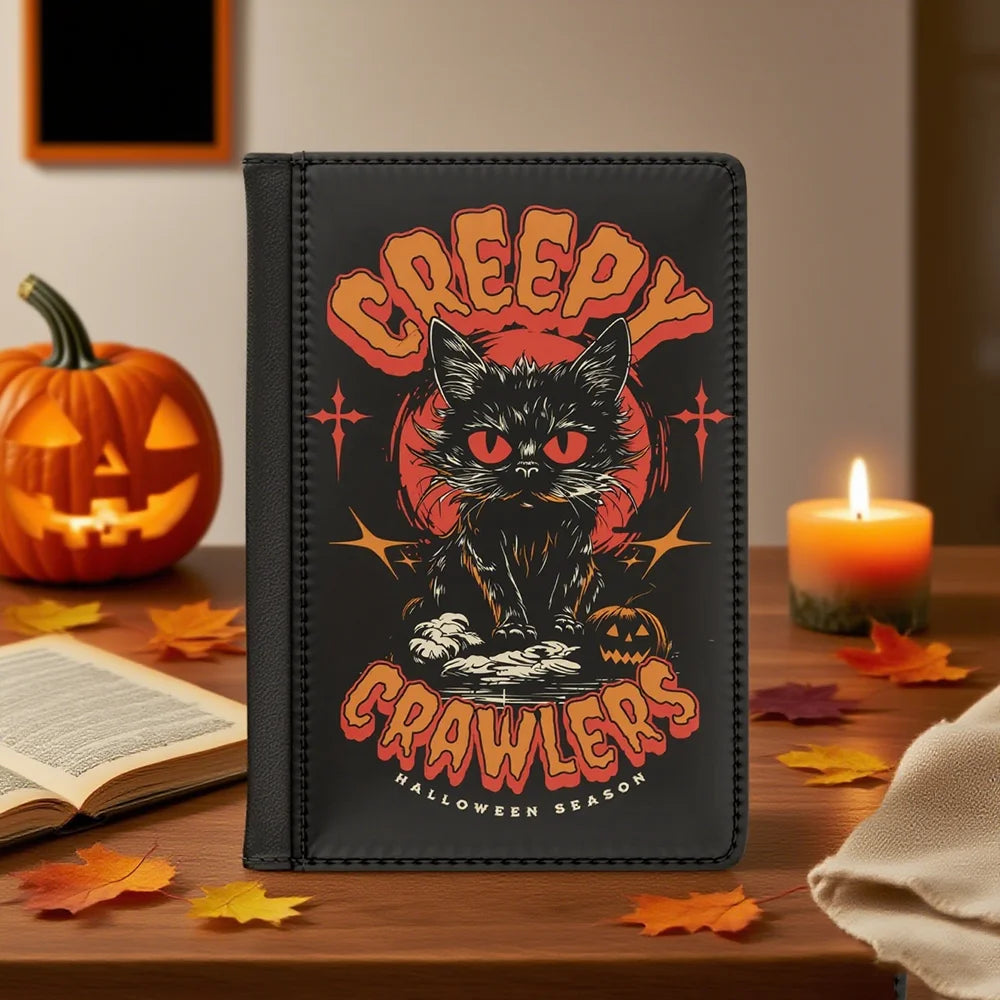 Spooky Halloween Passport Cover & Wallet | Gothic Travel Holder Passport Cover Wallet Peaceful Pleasures Health and Wellness