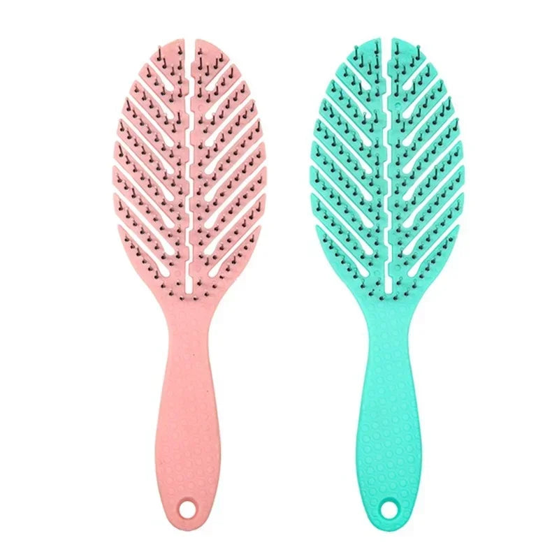 Portable Hair Brush for Scalp Massage, Relaxing Elastic Massage Comb, Wet And Wavy Bundl Peaceful Pleasures Health and Wellness