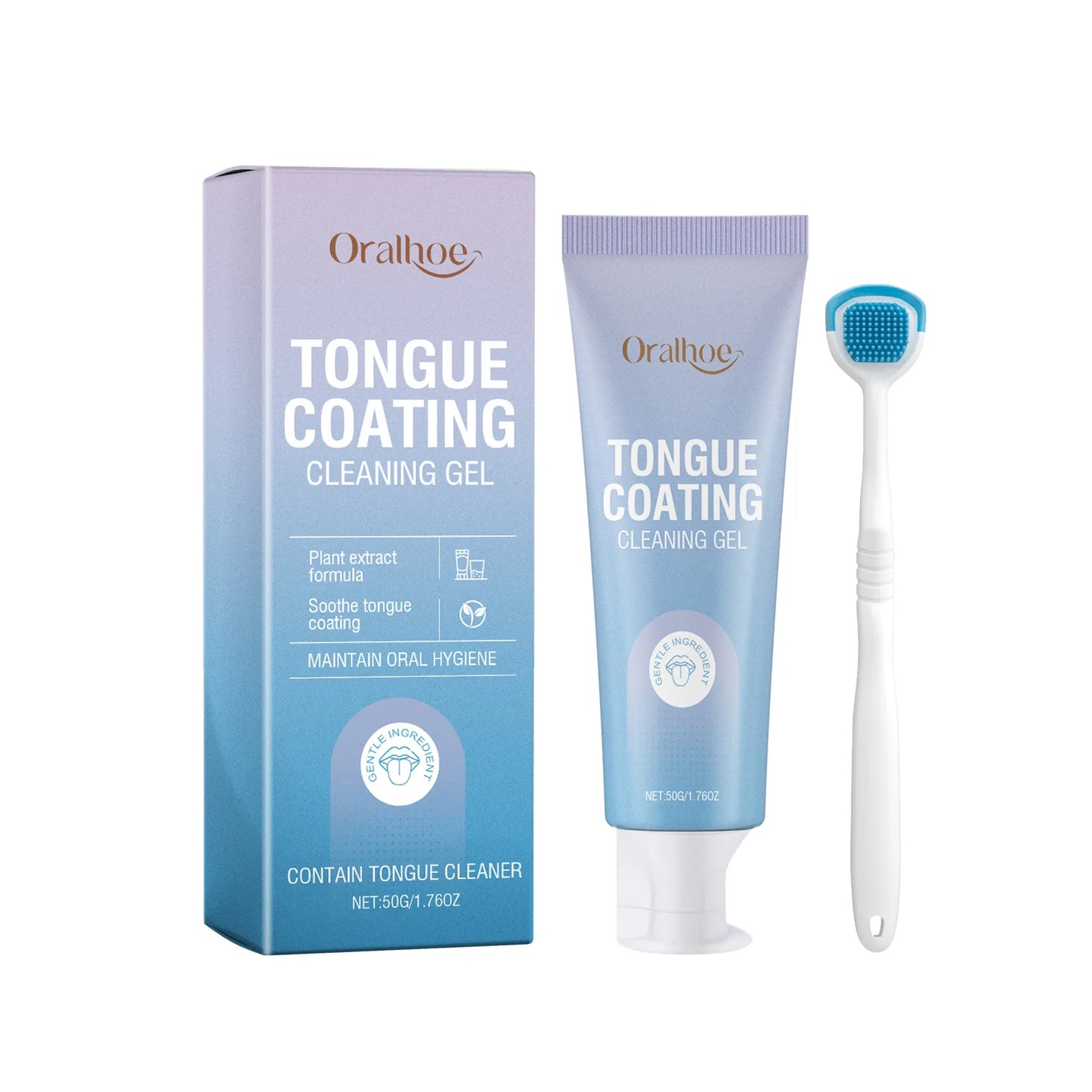 Tongue Cleaning Gel Set | Eliminate Bad Breath & Oral Bacteria