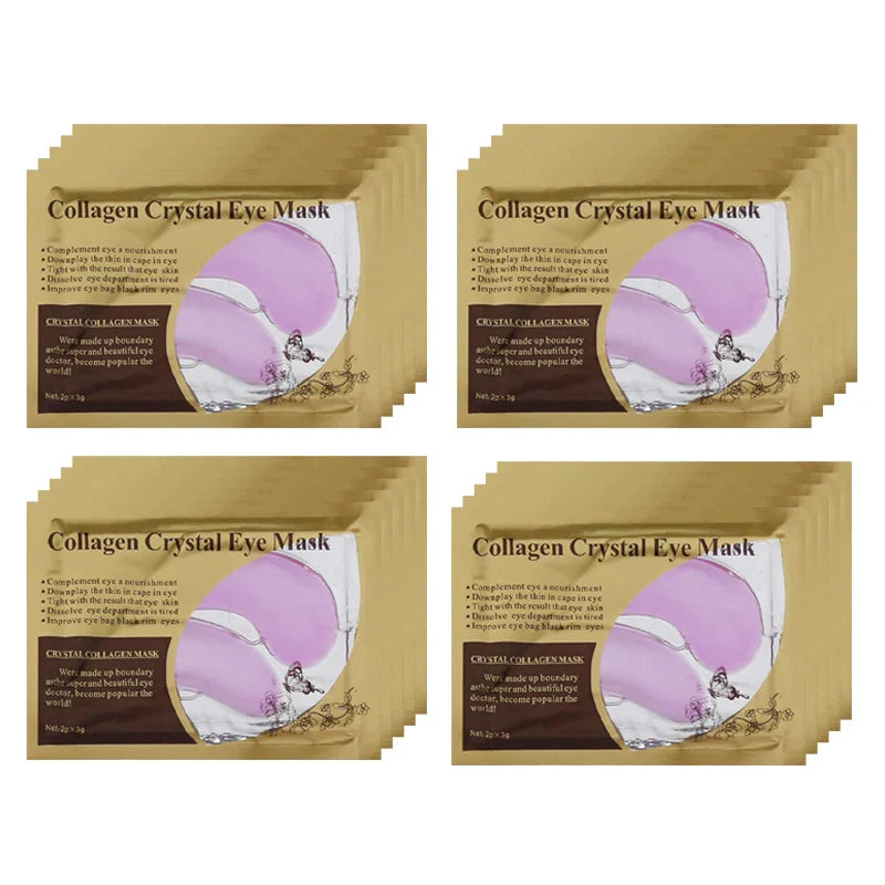 BIOAOUA Gold Collagen Eye Masks – 20 Pairs Anti-Dark Circle