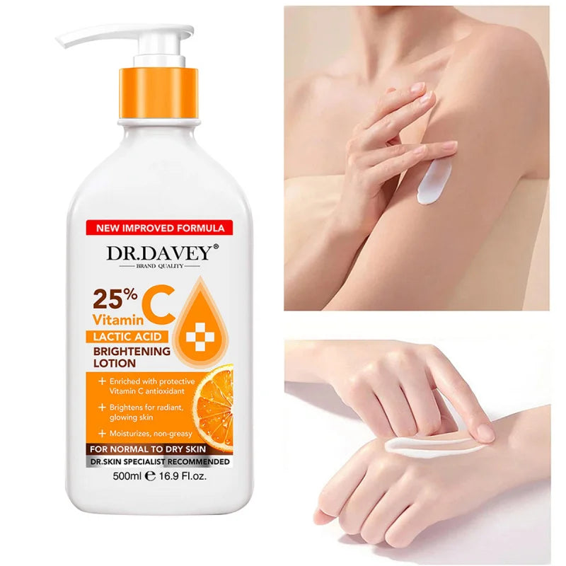 500ml Vitamin C Body lotion Large-capacity moisturizing beautifying with long-lasting fragrance, refreshing non-greasy Peaceful Pleasures Health and Wellness