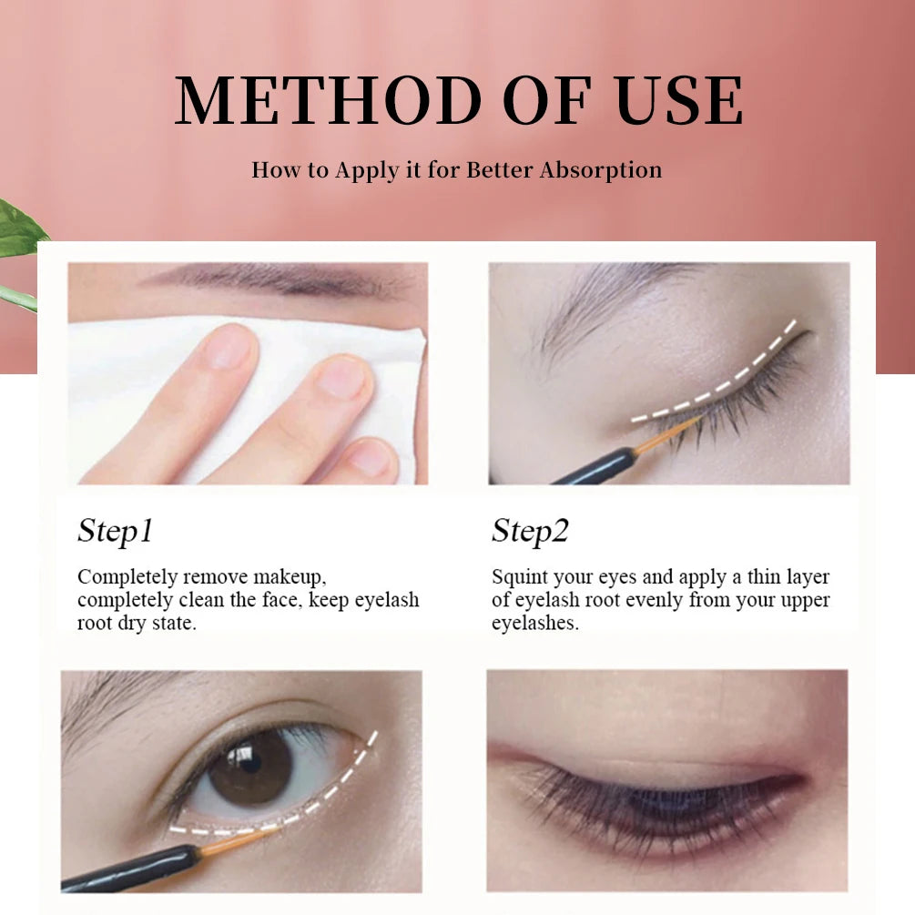 QIBEST Eyelash Growth Serum Liquid Eyelash Enhancer Vitamin E Treatment Lash lift Eyes Lashes Nourishing Lengthening Eyes Makeup Peaceful Pleasures Health and Wellness