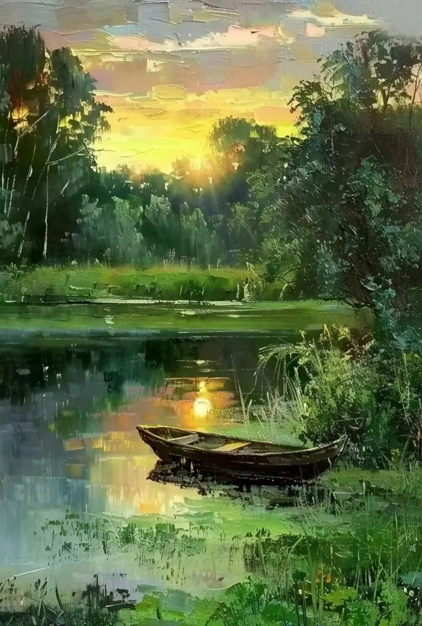 Colorful Landscape Canvas Wall Art | Nature Poster Home Decor