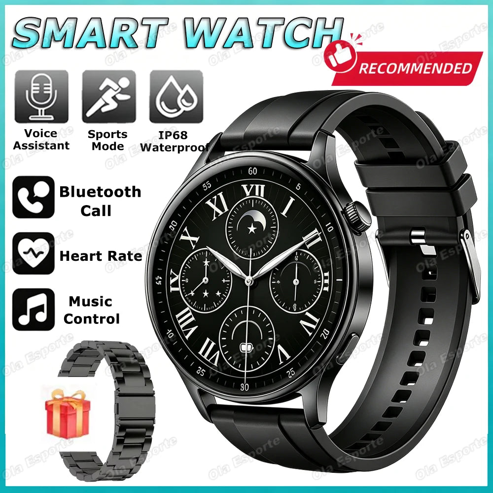 2026 New Smart Watch Men Women Heart Rate Sleep Health Monitor Bluetooth Talk Ladies Sport Smart Watch for Android IOS HW12 Peaceful Pleasures Health and Wellness Bk22Szstrap