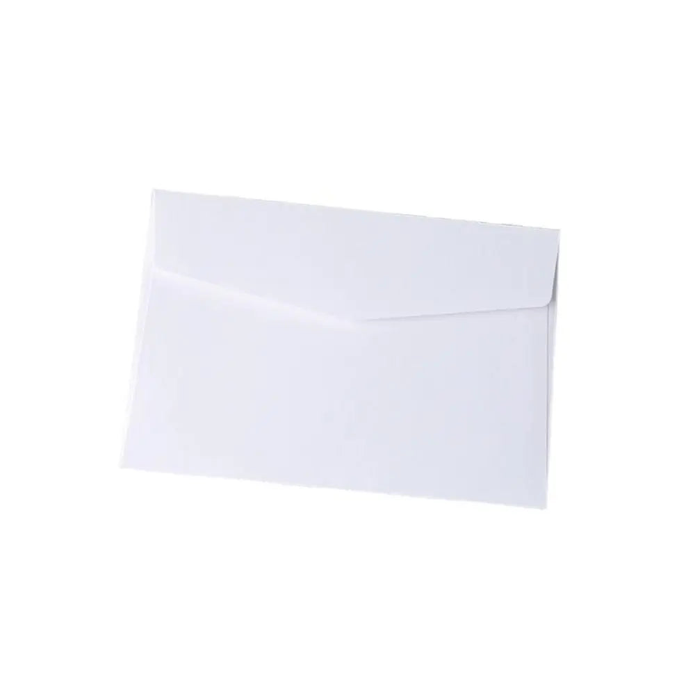 10pcs Mini Macaron Color Envelopes Blank High Appearance Macaron Color Greeting Cards Candy Color DIY Packing Envelope Peaceful Pleasures Health and Wellness white