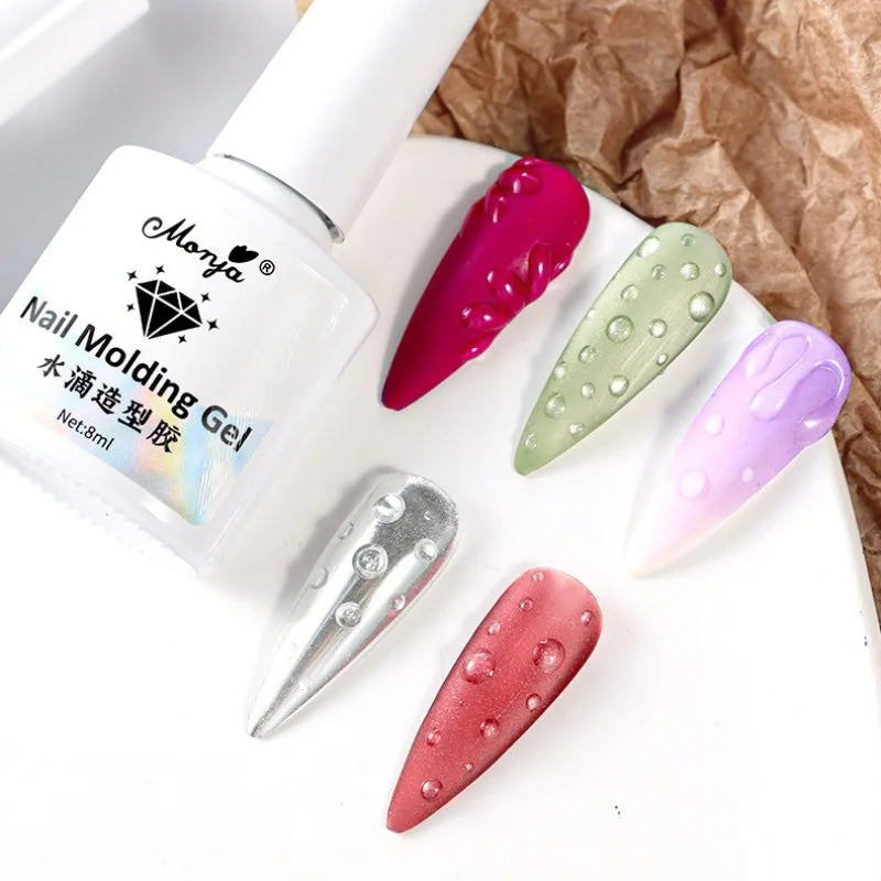 8ml 3D Aqua Drop Sculpting Gel – No-Wipe UV/LED Nail Art