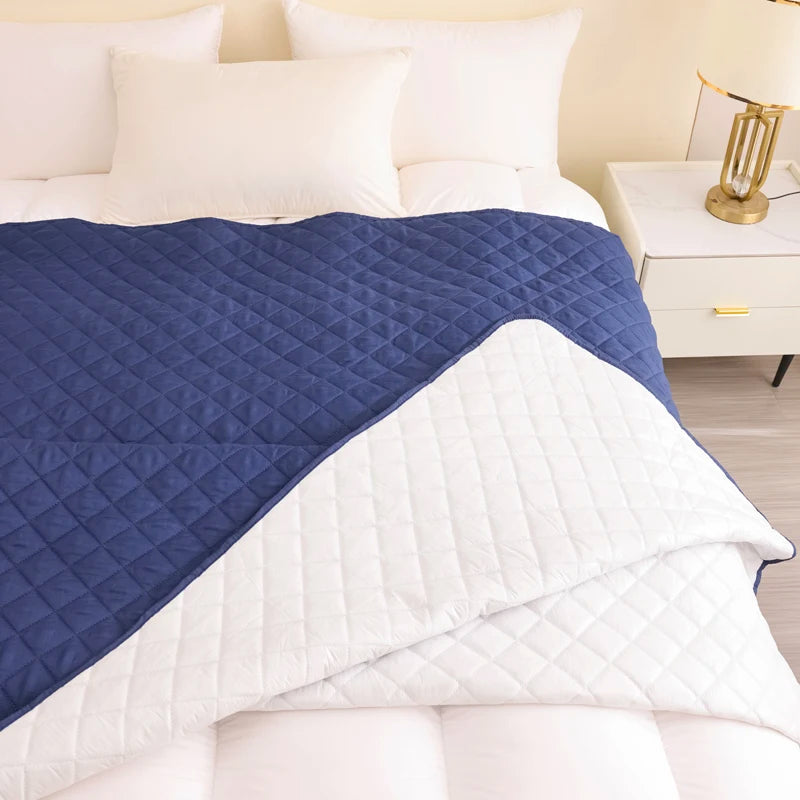 Waterproof Pet Blanket, Bed and Sofa Protection Mat, Suitable for Family with Dogs and Cats, Protector for Mattress or Couch Peaceful Pleasures Health and Wellness Pet Mat DBlue L 52x83in(132x210cm)