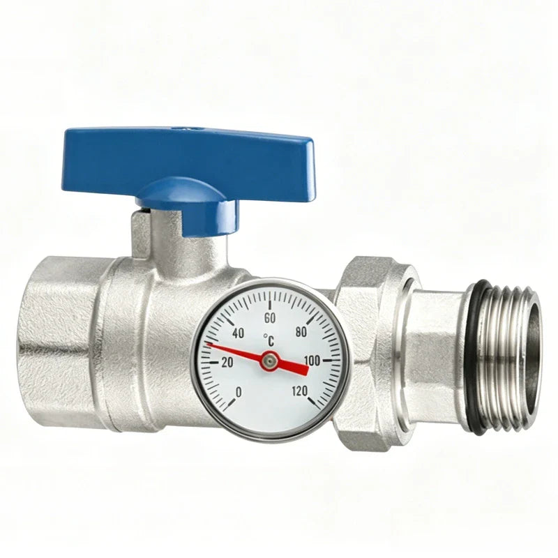 Copper Ball Valve Floor Drain Separator with Pressure Gauge