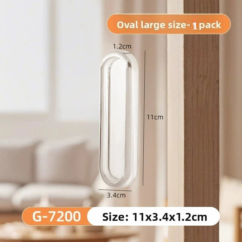 Self-Adhesive Transparent Pull Knob – No-Drill Cabinet Handle