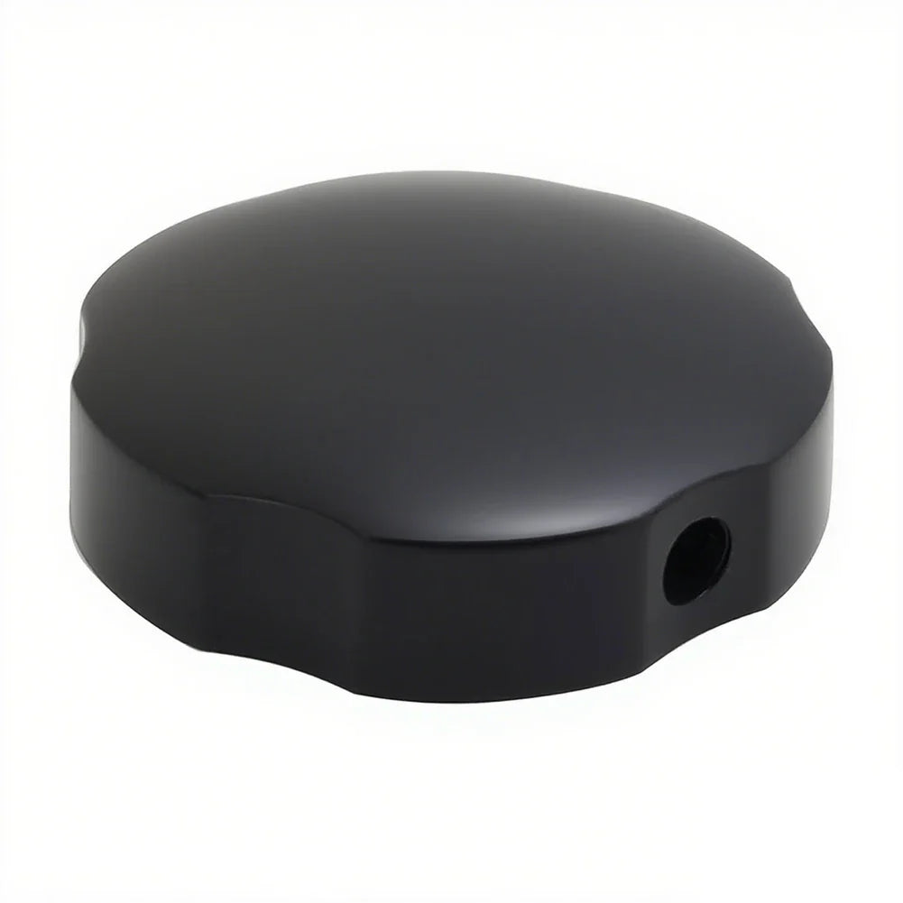 74mm Brass Bathtub Rotating Knob | Black Overflow Control