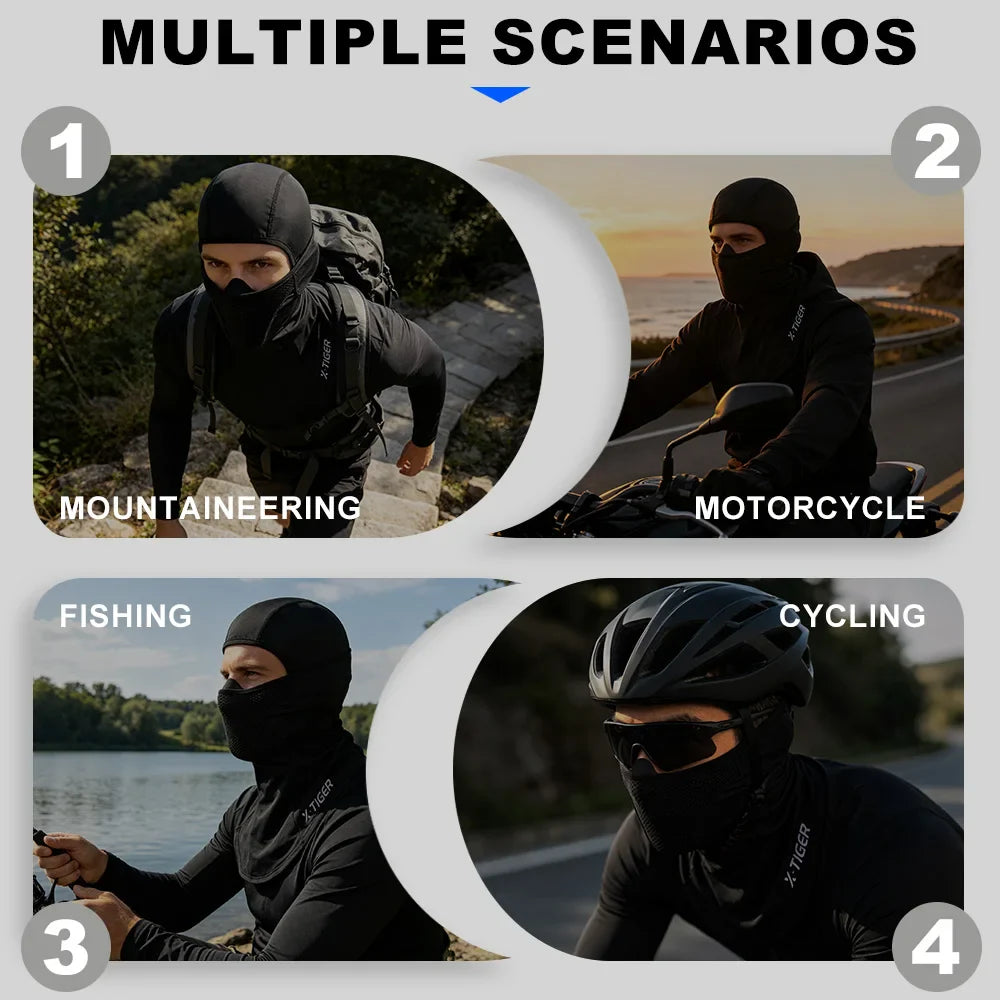 X-TIGER UPF50+ Cycling Balaclava Ice Silk UV Face Mask