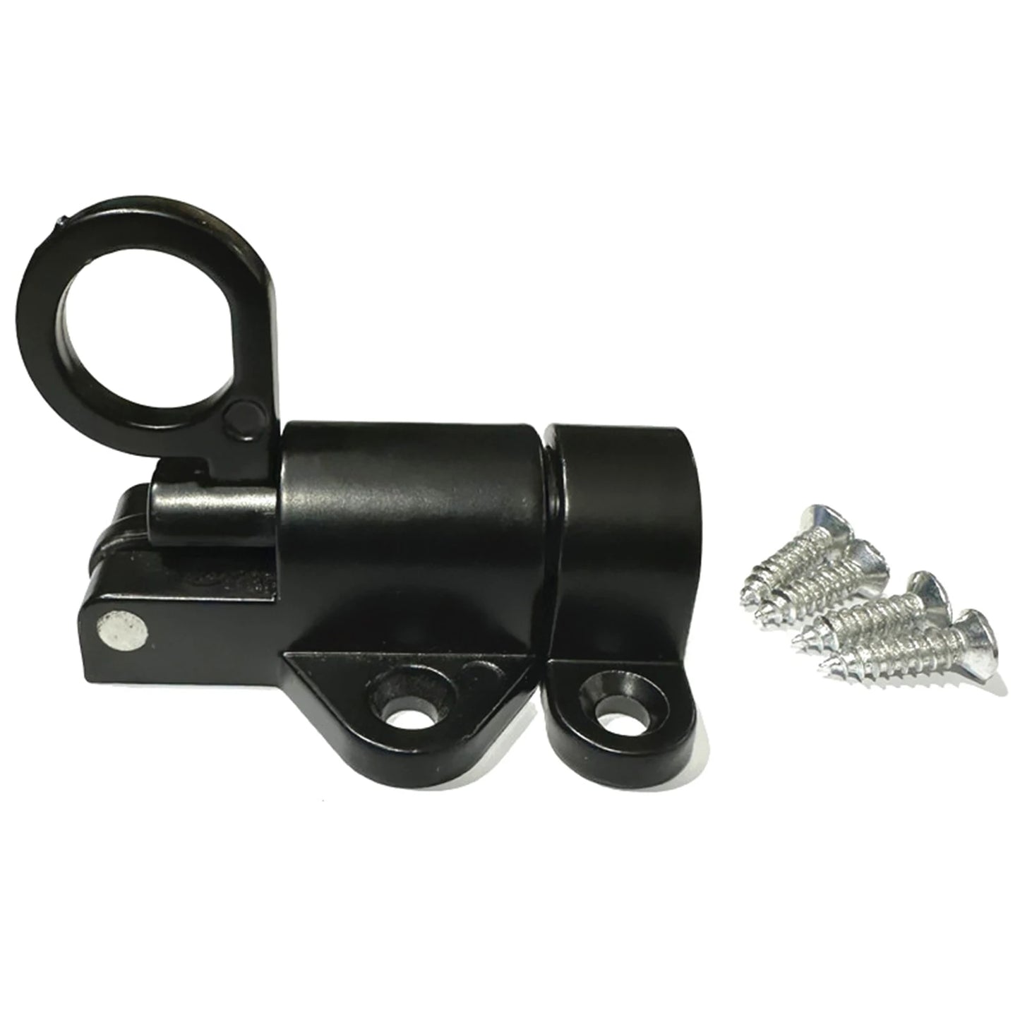 Aluminum Alloy Spring Bolt Door Latch Lock | Window & Gate Door Bolt Latch Peaceful Pleasures Health and Wellness black