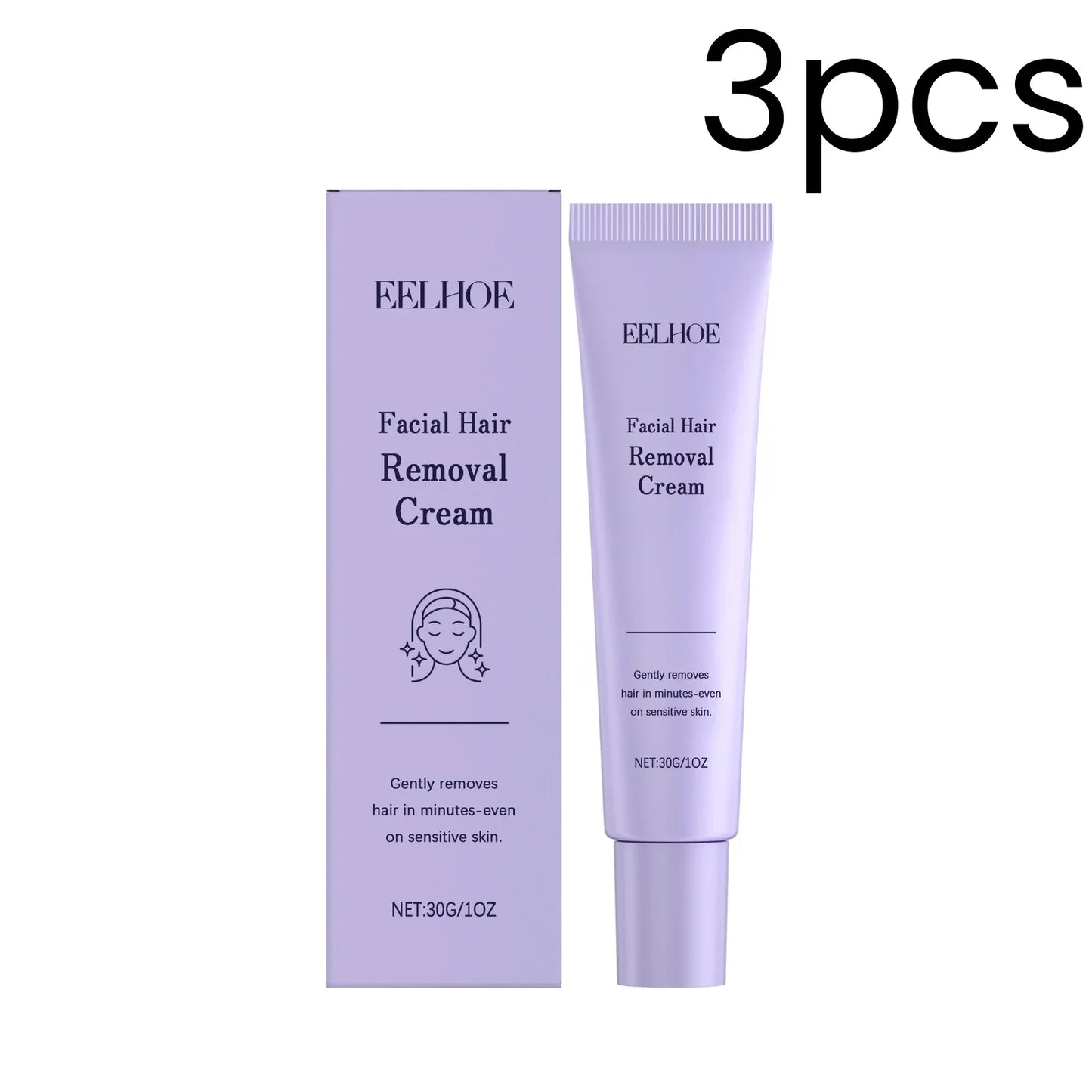 EELHOE Facial Hair Removal Cream – Painless & Gentle