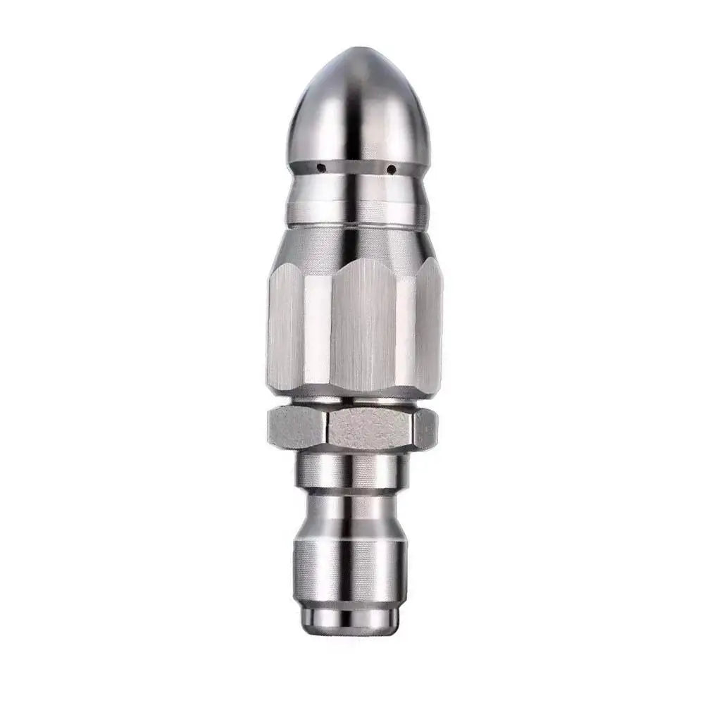 1/2pcs Sewer Jetter Nozzle Stainless Steel High Pressure Washer 1/4" Quick Connector Cleaning Sprayer Nozzle for Drain Cleaning Peaceful Pleasures Health and Wellness 1Pcs